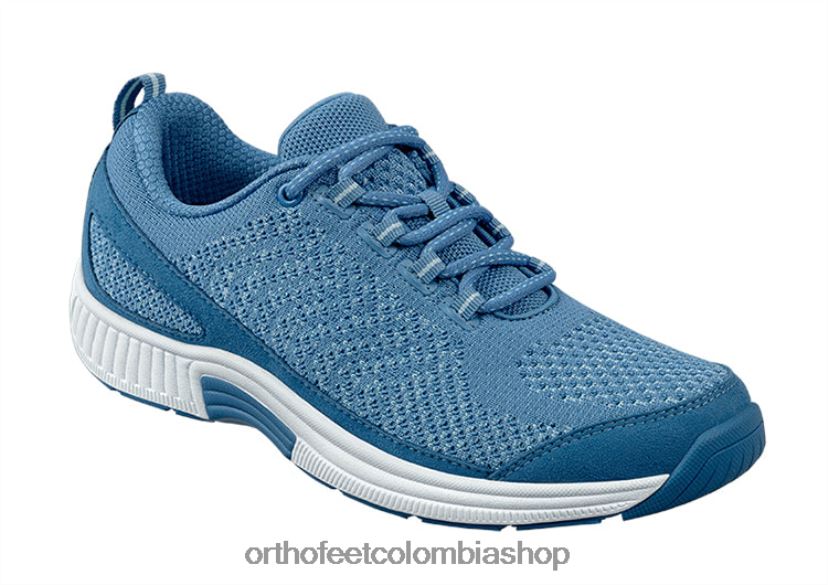 azul Orthofeet R4806646 mujer punto coralino elástico zapatillas - Image 1