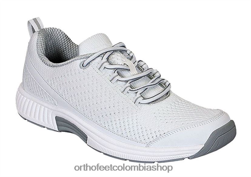 blanco Orthofeet R4806653 mujer punto coralino elástico zapatillas - Image 1