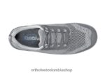 gris Orthofeet R48066102 mujer punto elástico palma zapatos casuales - Image 5
