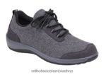 gris Orthofeet R48066103 mujer lana sierra zapatos casuales