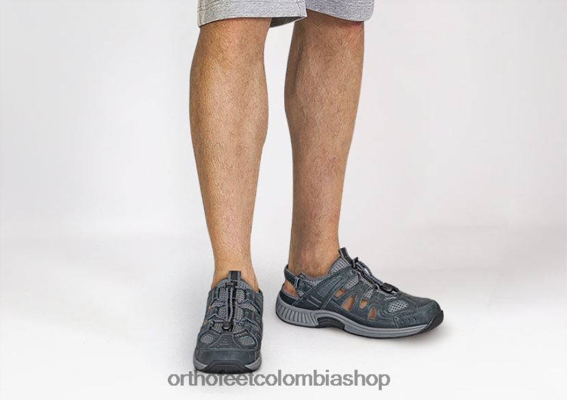 gris Orthofeet R48066123 hombres correa de talón alpino sandalias - Image 2