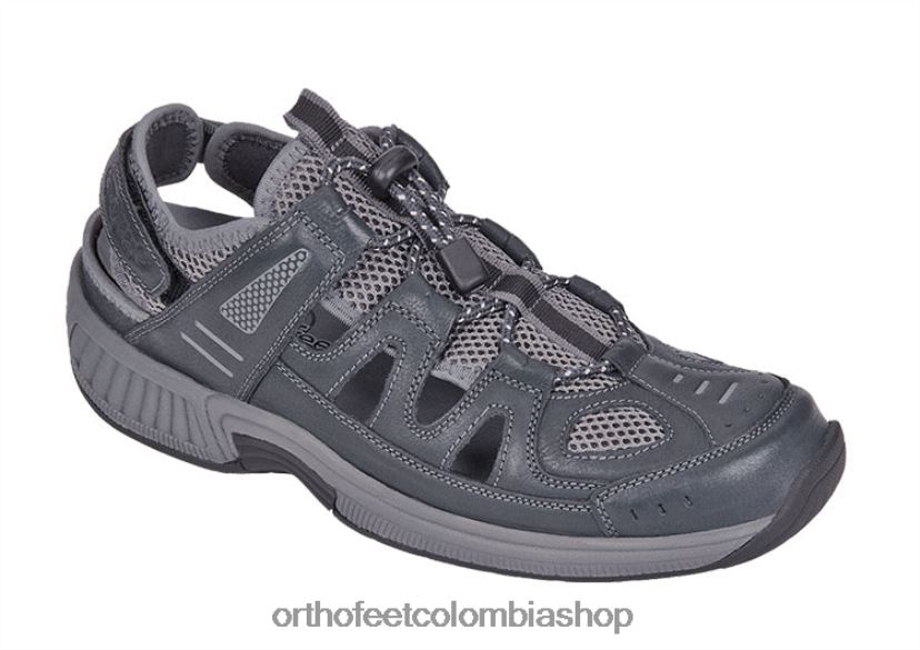 gris Orthofeet R48066123 hombres correa de talón alpino sandalias - Image 1