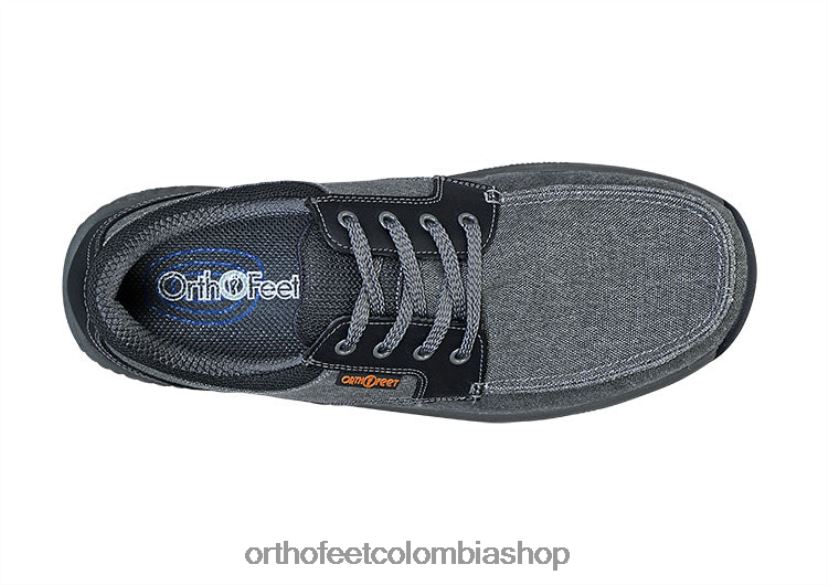 gris Orthofeet R48066169 hombres lona de porto zapatos casuales - Image 5