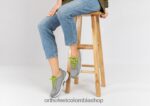 gris Orthofeet R4806652 mujer punto coralino elástico zapatillas - Image 2