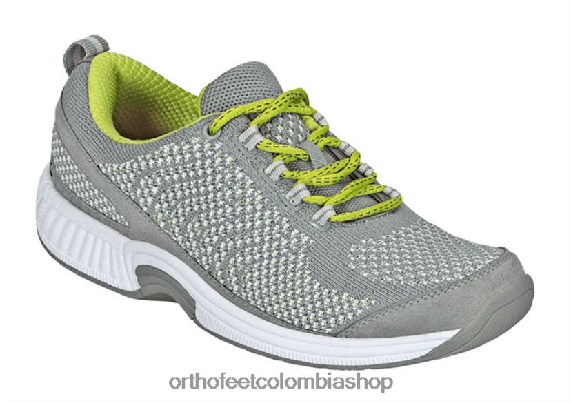 gris Orthofeet R4806652 mujer punto coralino elástico zapatillas - Image 1