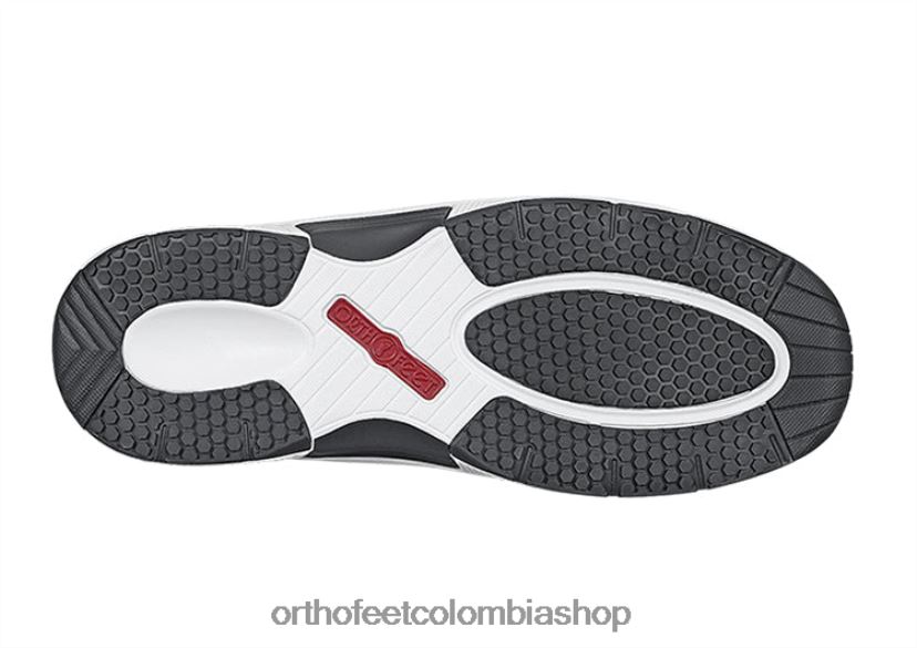 gris oscuro Orthofeet R48066130 hombres punto elástico de lava zapatillas - Image 6