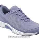 lavanda Orthofeet R4806645 mujer punto coralino elástico zapatillas