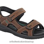 marrón Orthofeet R48066119 hombres Geminis sandalias