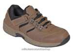 marrón Orthofeet R48066148 hombres shreveport sin corbata zapatillas
