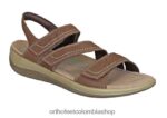 marrón Orthofeet R4806614 mujer correa bidireccional naxos sandalias