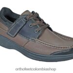 marrón Orthofeet R48066167 hombres baton rouge sin corbata zapatos casuales