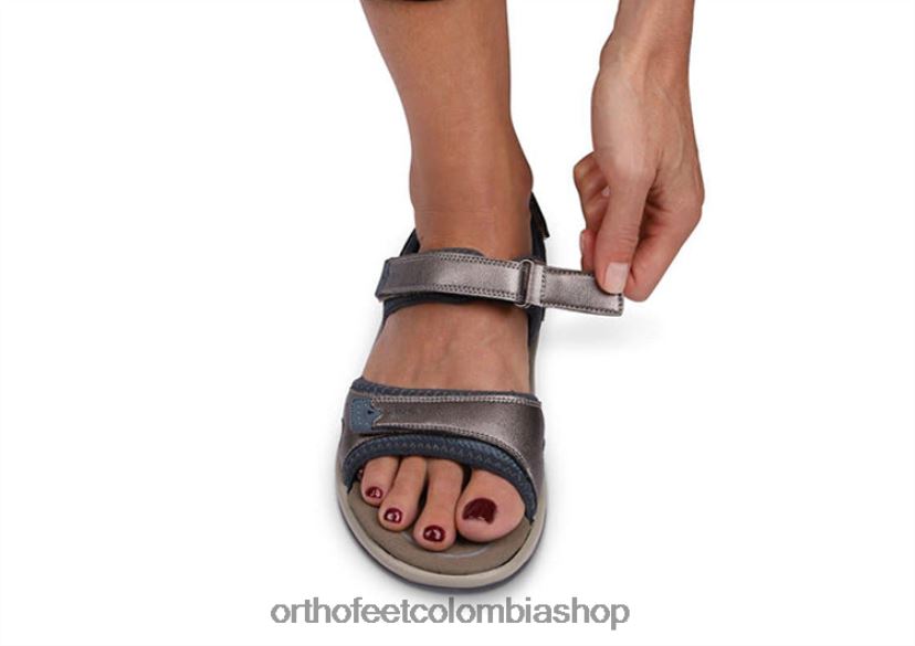 marrón Orthofeet R4806619 mujer correa bidireccional malibu sandalias - Image 4
