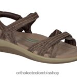 marrón Orthofeet R480666 mujer hidra sandalias