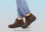 marron oscuro Orthofeet R4806677 mujer Milán botas - Image 2