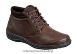 marron oscuro Orthofeet R4806677 mujer Milán botas