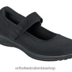 negro Orthofeet R48066111 mujer tramo de springfield zapatos casuales