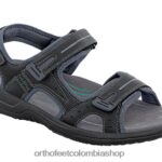negro Orthofeet R48066120 hombres Geminis sandalias