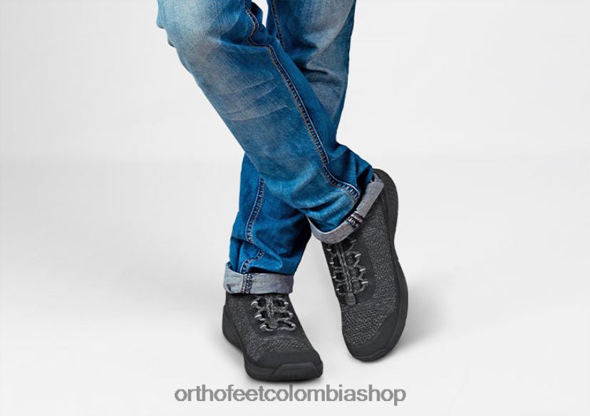 negro Orthofeet R48066129 hombres lava sin corbata zapatillas - Image 2