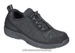 negro Orthofeet R48066129 hombres lava sin corbata zapatillas