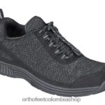 negro Orthofeet R48066129 hombres lava sin corbata zapatillas