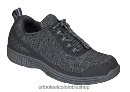 negro Orthofeet R48066129 hombres lava sin corbata zapatillas