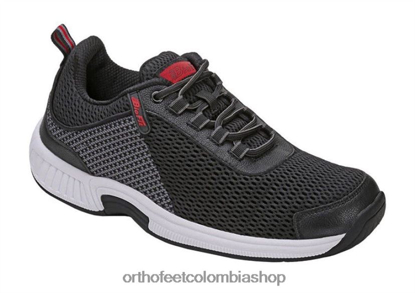 negro Orthofeet R48066132 hombres tramo de agua de borde zapatillas - Image 1