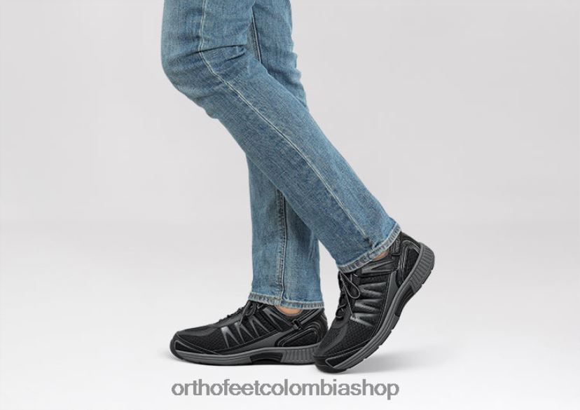 negro Orthofeet R48066135 hombres sprint sin corbata zapatillas - Image 2