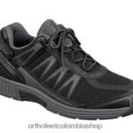 negro Orthofeet R48066135 hombres sprint sin corbata zapatillas
