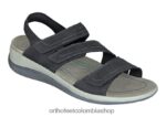 negro Orthofeet R4806615 mujer correa bidireccional naxos sandalias
