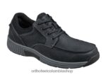 negro Orthofeet R48066165 hombres León zapatos casuales