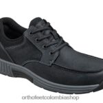 negro Orthofeet R48066165 hombres León zapatos casuales