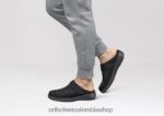 negro Orthofeet R48066177 hombres tejido elástico hudson zapatillas - Image 2