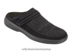 negro Orthofeet R48066177 hombres tejido elástico hudson zapatillas