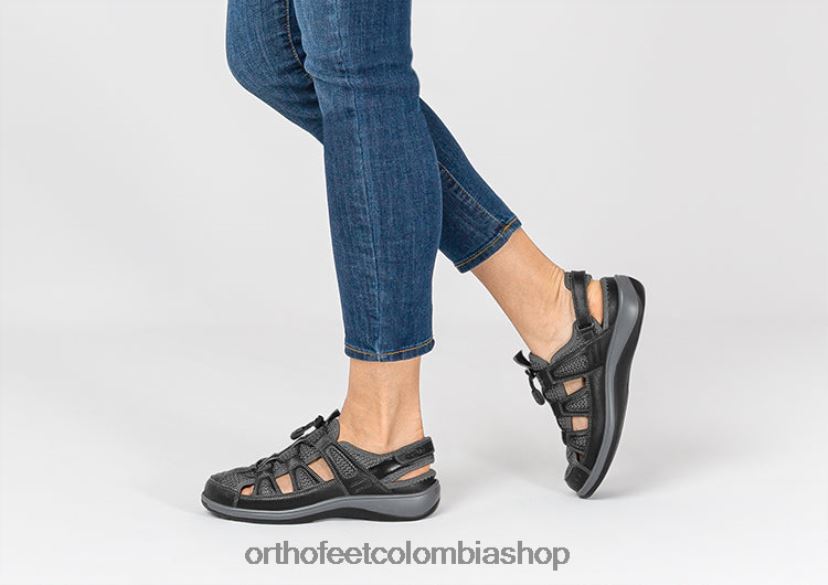 negro Orthofeet R4806637 mujer correa de talón verona sandalias - Image 2