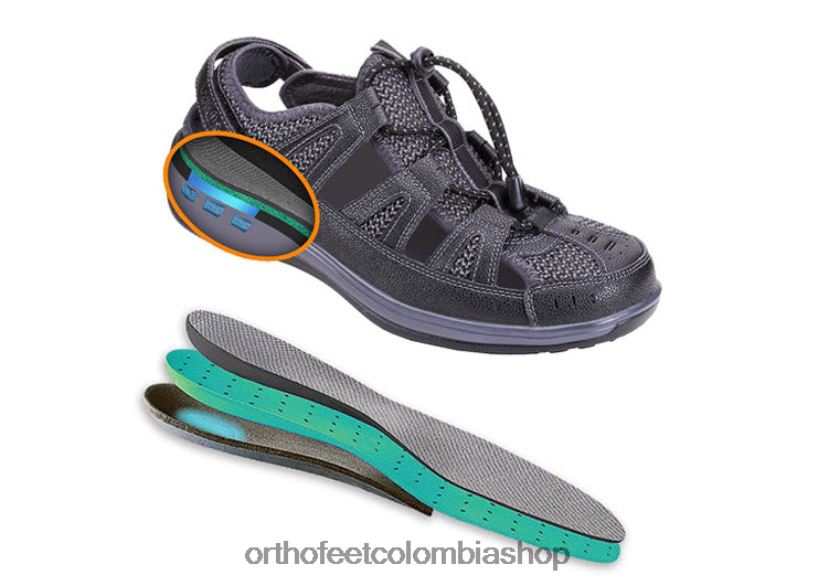 negro Orthofeet R4806637 mujer correa de talón verona sandalias - Image 6
