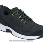 negro Orthofeet R4806649 mujer punto coralino elástico zapatillas