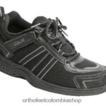 negro Orthofeet R4806666 mujer tahoe sin corbata zapatillas