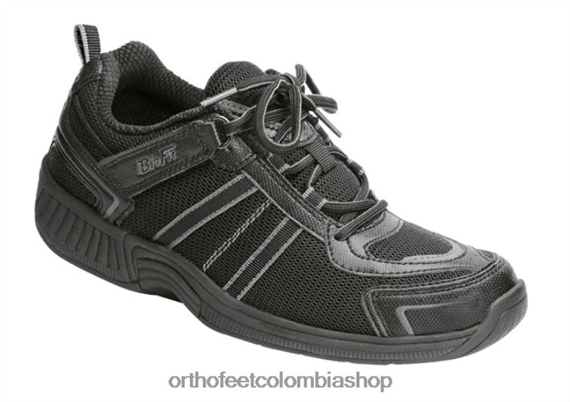 negro Orthofeet R4806666 mujer tahoe sin corbata zapatillas - Image 1
