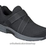 negro Orthofeet R4806692 mujer punto elástico elba zapatos casuales