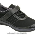 negro Orthofeet R4806695 mujer tejido elástico brisa zapatos casuales
