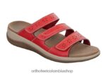 rojo Orthofeet R4806623 mujer Sáhara sandalias