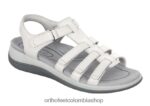 serpiente blanca Orthofeet R480668 mujer amalfi sandalias