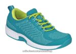 turquesa Orthofeet R4806648 mujer punto coralino elástico zapatillas