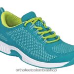 turquesa Orthofeet R4806648 mujer punto coralino elástico zapatillas