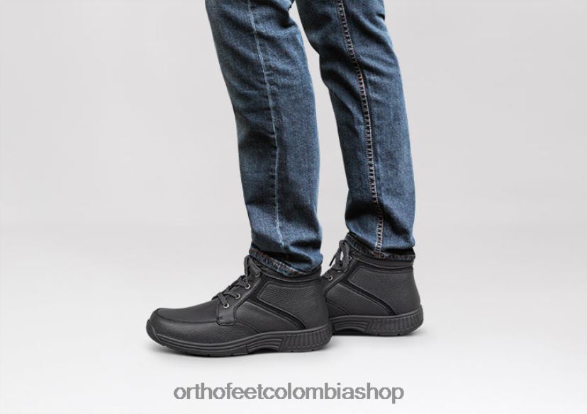 negro Orthofeet R48066153 hombres linea alta botas