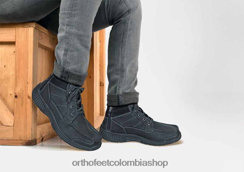 negro Orthofeet R48066155 hombres postal de guardabosques botas