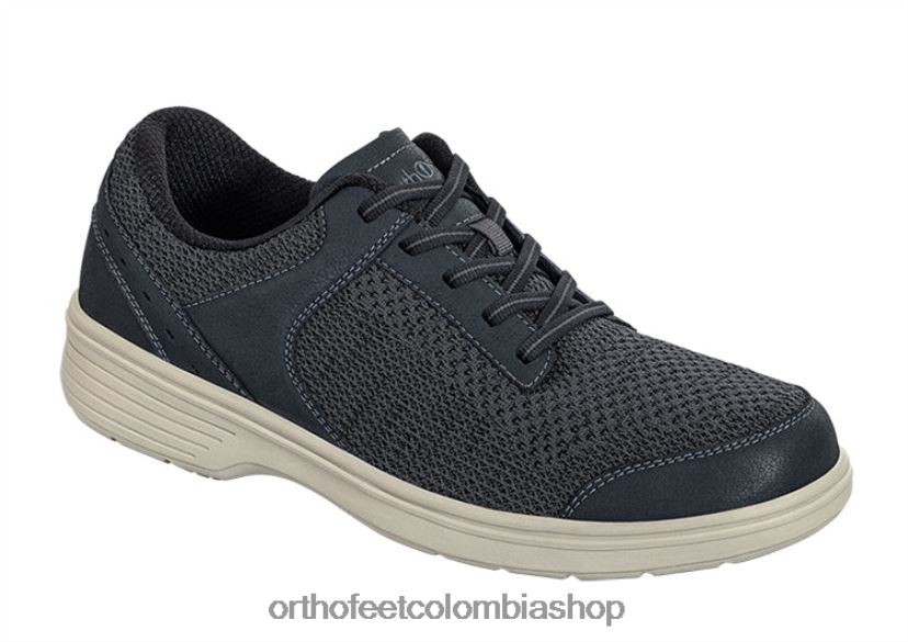 carbón Orthofeet R48066163 hombres tabor zapatos casuales