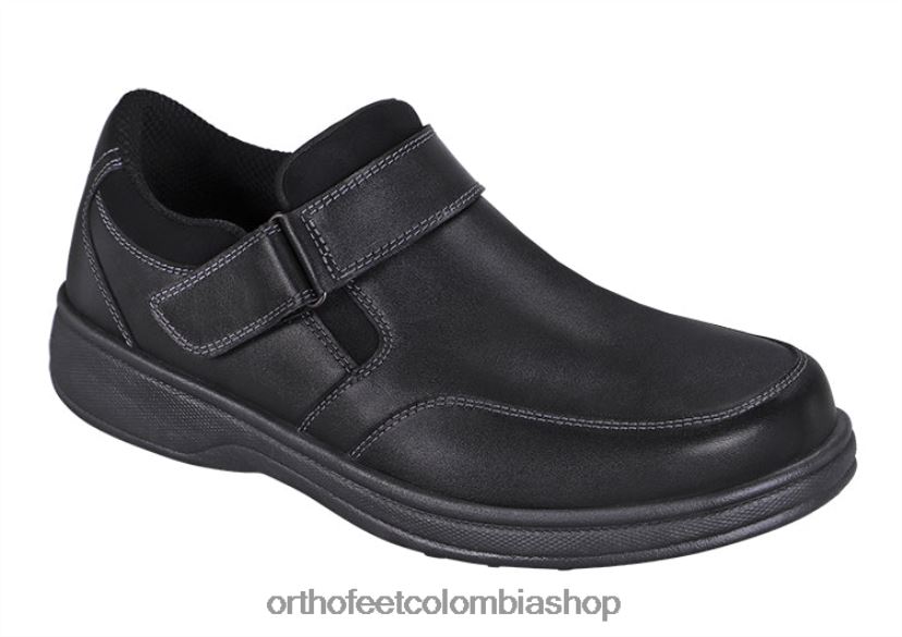 negro Orthofeet R48066174 hombres zodíaco zapatos casuales