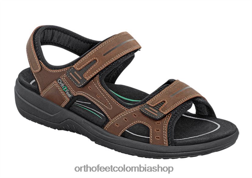 marrón Orthofeet R48066119 hombres Geminis sandalias