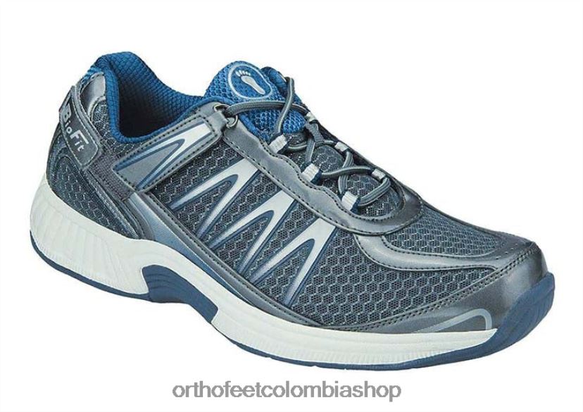 gris Orthofeet R48066136 hombres sprint sin corbata zapatillas